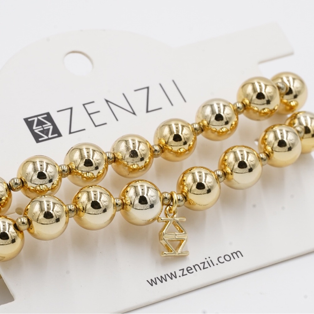 Zen zoo Beaded Double Row Stretch Bracelet